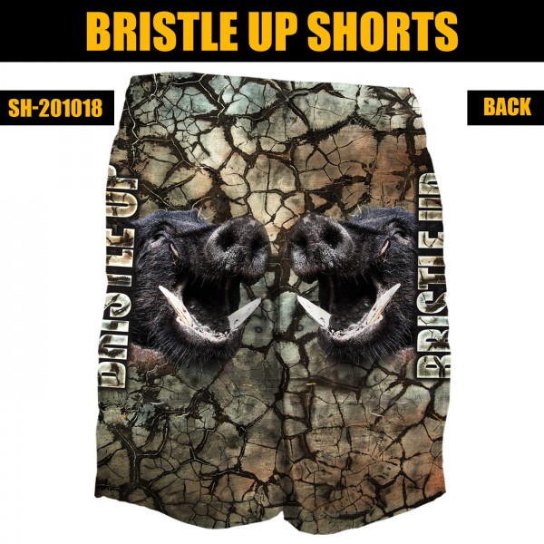 SHORTS - ELASTIC WAISTBAND - BRISTLE UP - Image 4