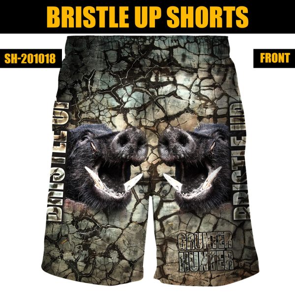 Alternative view of SHORTS - ELASTIC WAISTBAND - BRISTLE UP