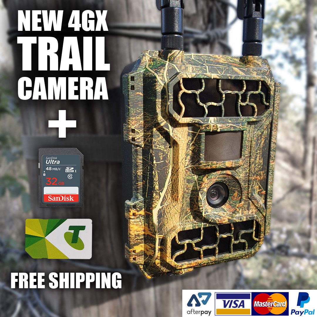 4GX TRAIL CAMERA + SD & SIM CARD Free Postage BRISTLE UP