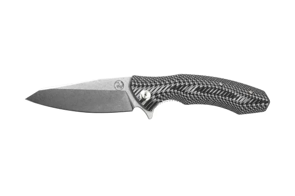 Tassie Tiger Folding Pocket knife - Black & White