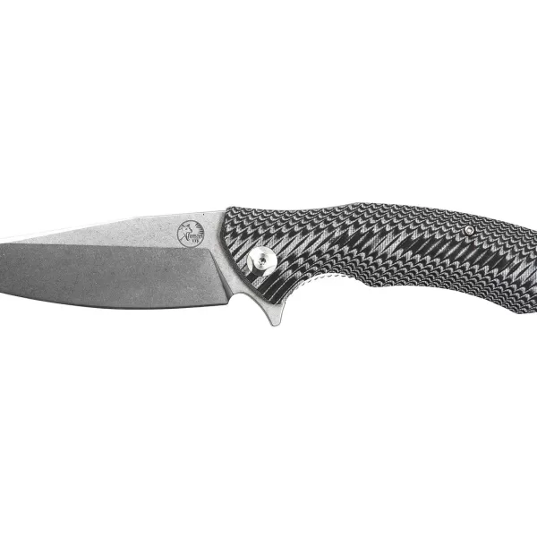 Tassie Tiger Folding Pocket knife - Black & White
