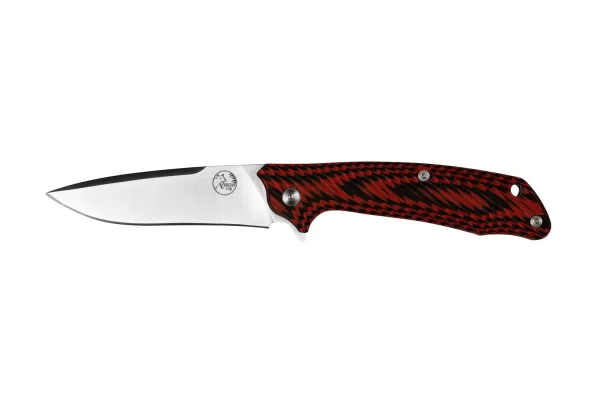 Tassie Tiger Folding Pocket Knife - Red & Black