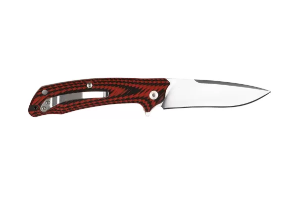 Tassie Tiger Folding Pocket Knife - Red & Black - Image 2