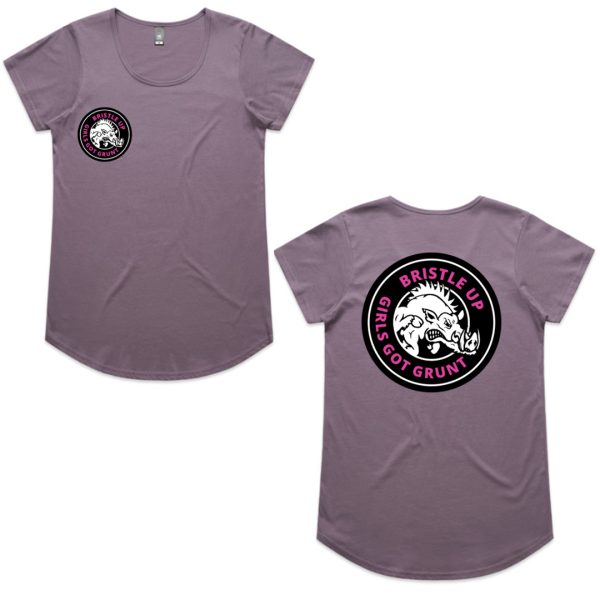 Mauve - Ladies Girls Got Grunt T Shirt