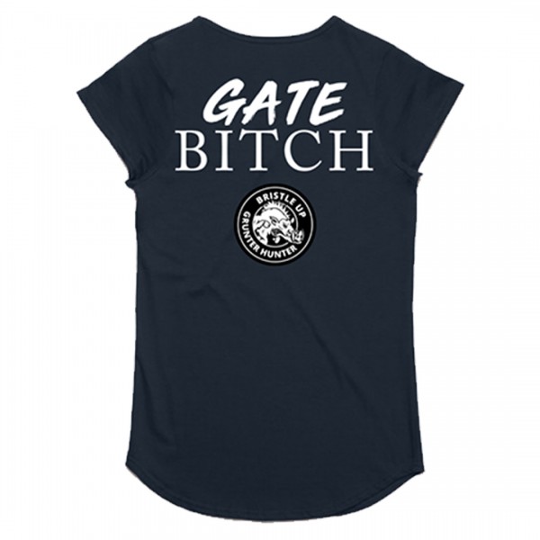 Navy - Ladies Gate Bitch Shirt - Image 4