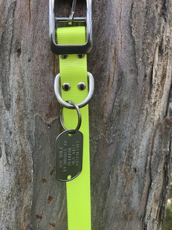 Custom Made Metal Dog Tag Hanging Tag ( Attach to your own collar) - Image 4