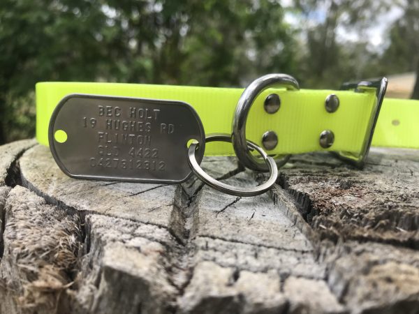 Custom Made Metal Dog Tag Hanging Tag ( Attach to your own collar) - Image 3