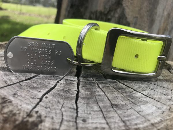 Custom Made Metal Dog Tag Hanging Tag ( Attach to your own collar) - Image 5