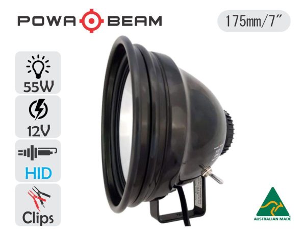 Powa Beam 7" Spotlight 55w HID