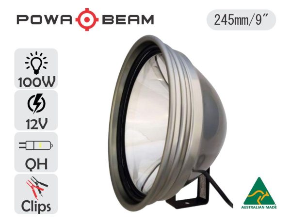 Powa Beam 9" Spotlight with Bracket