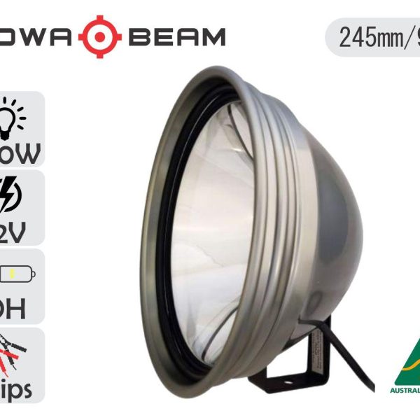 Powa Beam 9" Spotlight with Bracket