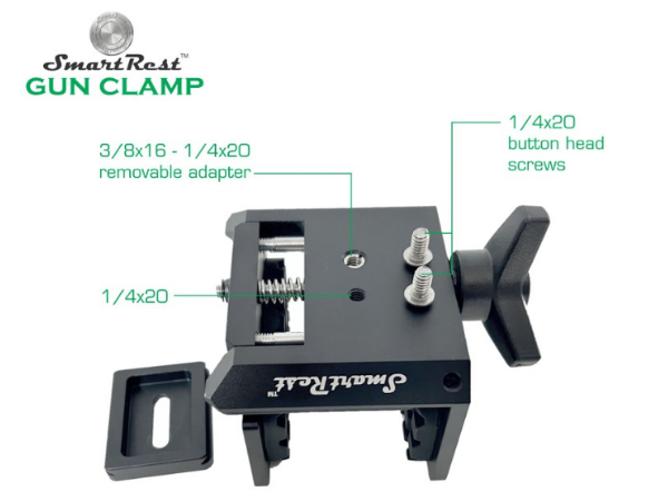 SmartRest Tripod + Ball Head + GUN CLAMP - Image 16