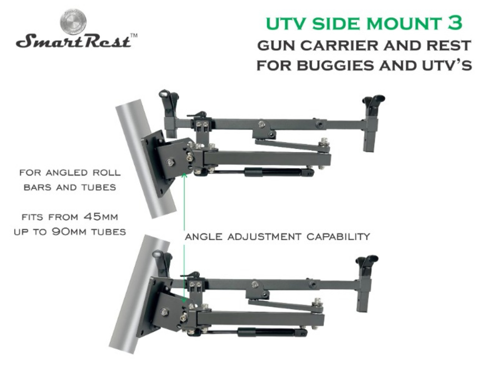 SmartRest UTV Gun Rack - Side Mount - SRUTVS3 - Image 5