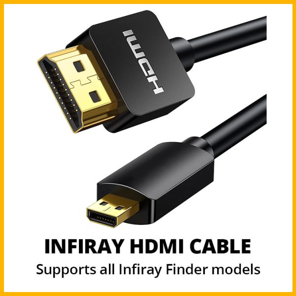 3M HDMI Cable for InfiRay Finder II - High Speed 4K Micro-HDMI to HDMI