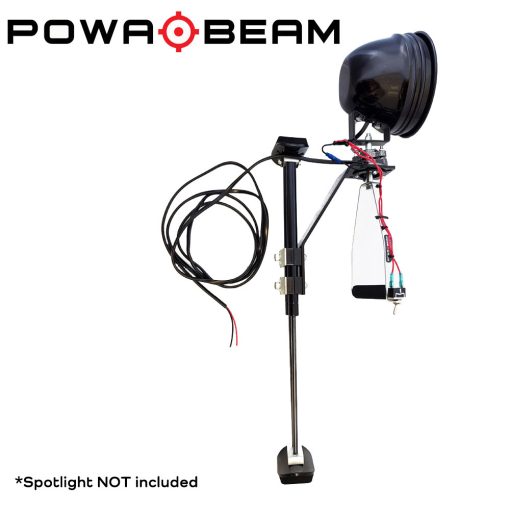 Powa Beam Strut Window Mount For Spotlight + Remote Control Handle