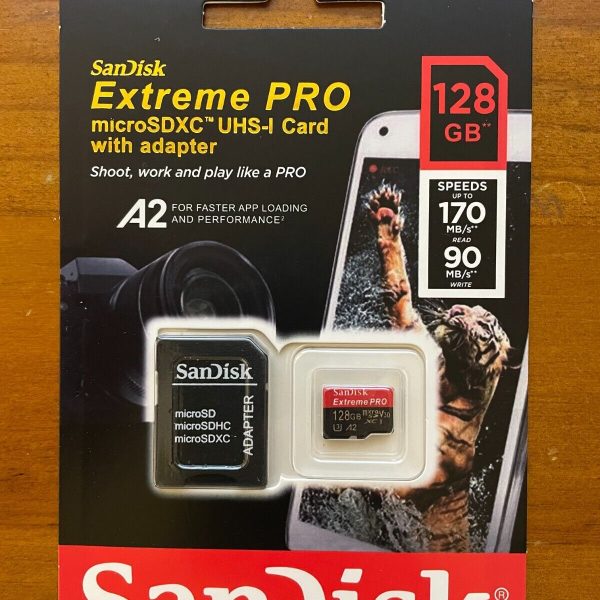 SanDisk Ultra Extreme Pro 128GB Micro SD Card - For Drones