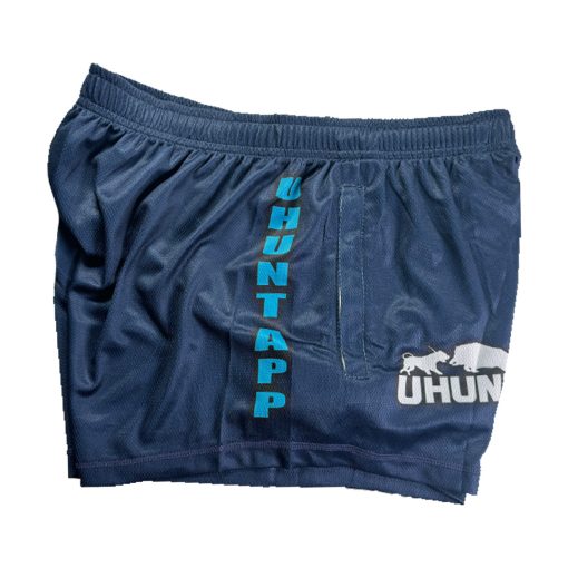 Navy Footy Shorts - Kids & Adults #005 - Image 5
