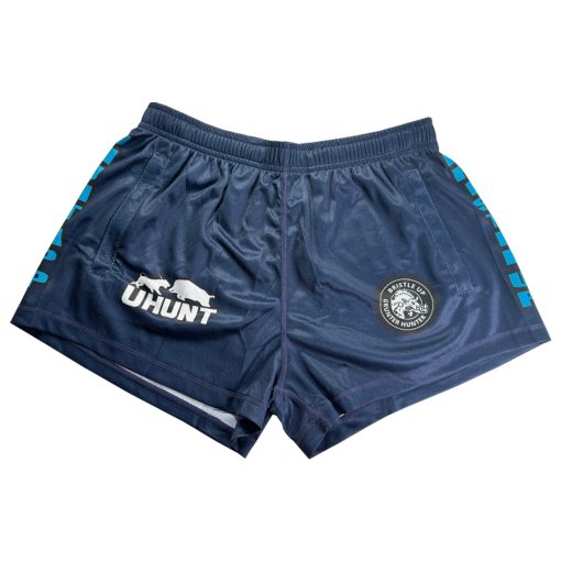 Navy Footy Shorts - Kids & Adults #005