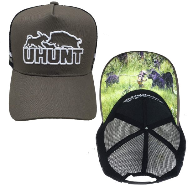 Grey Uhunt Trucker Cap #003