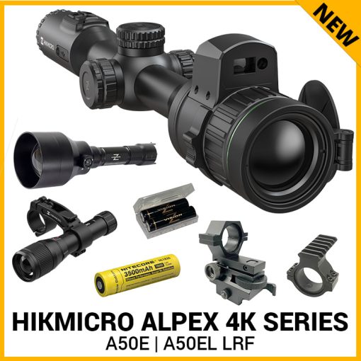Hikmicro Alpex 4K A50EL LRF A50E Day & Night Vision BRISTLE UP