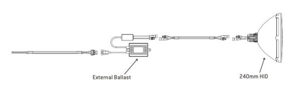 BLITZ 240MM 50W HID Lightforce | Remote Mounted - Image 4