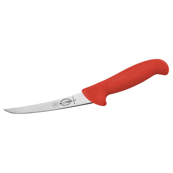 F DICK BONING KNIFE - 15CM - Curved Blade, Stiff - FD-82991151-03 Red