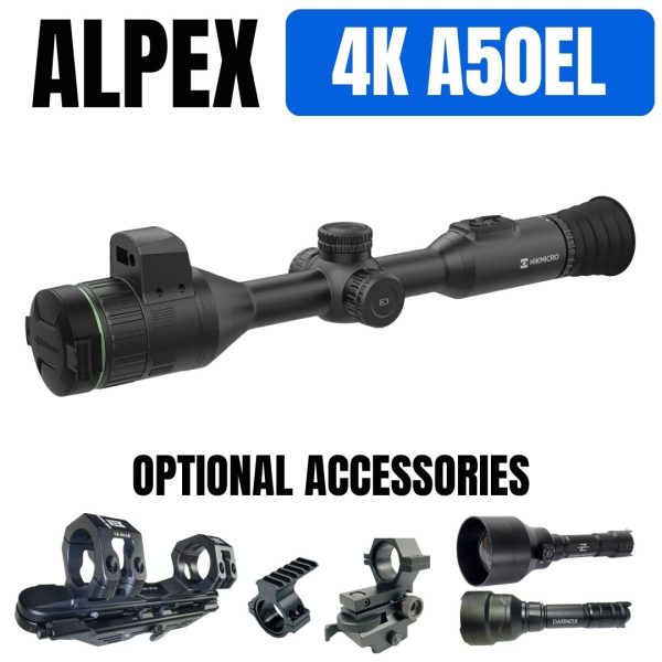 Hikmicro Alpex 4K A50EL - Day + Night Vision Scope - 2026