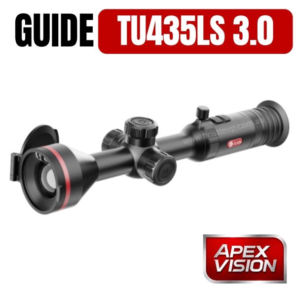 Guide TU435LS 3.0 Apex Vision Thermal Scope - 400x300, 15mK, 35mm LRF