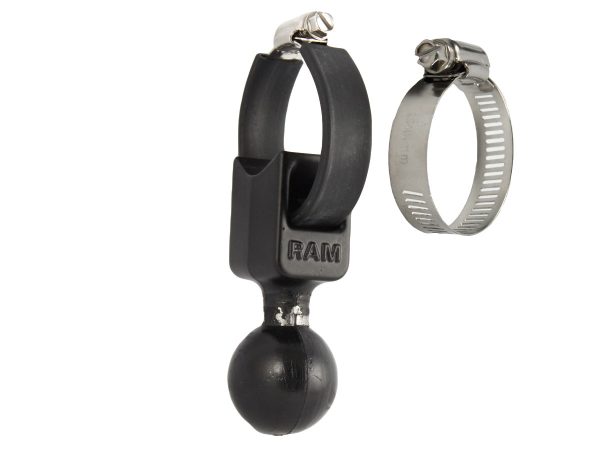 C-Size (38mm Ball) | RAM Strap Hose Clamp Base | 25mm to 53mm