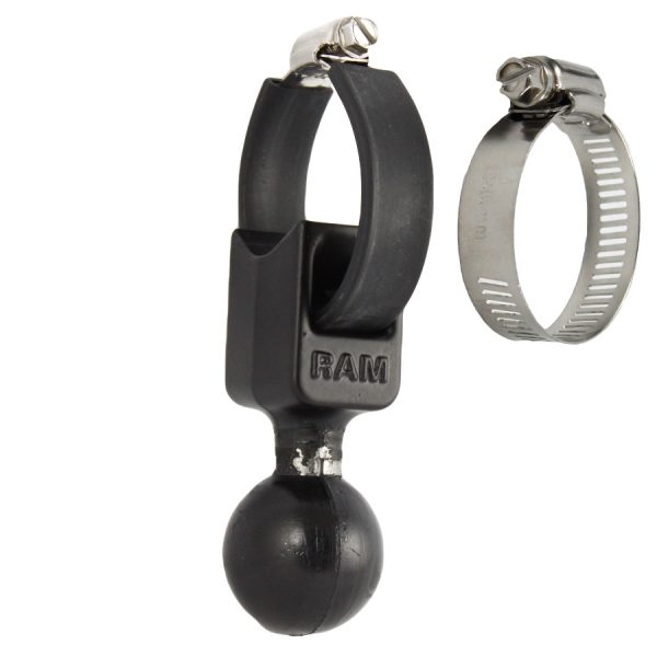 C-Size (38mm Ball) | RAM Strap Hose Clamp Base | 25mm to 53mm
