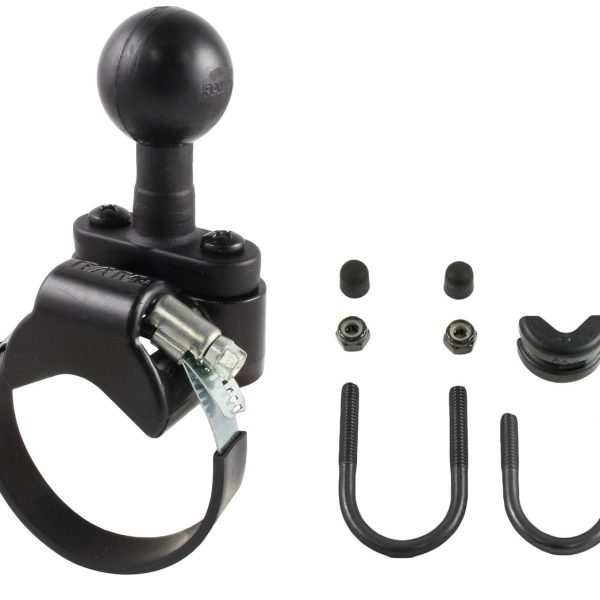 C-Size (38mm Ball) | Alum Strap Base Hose Clamp Mount
