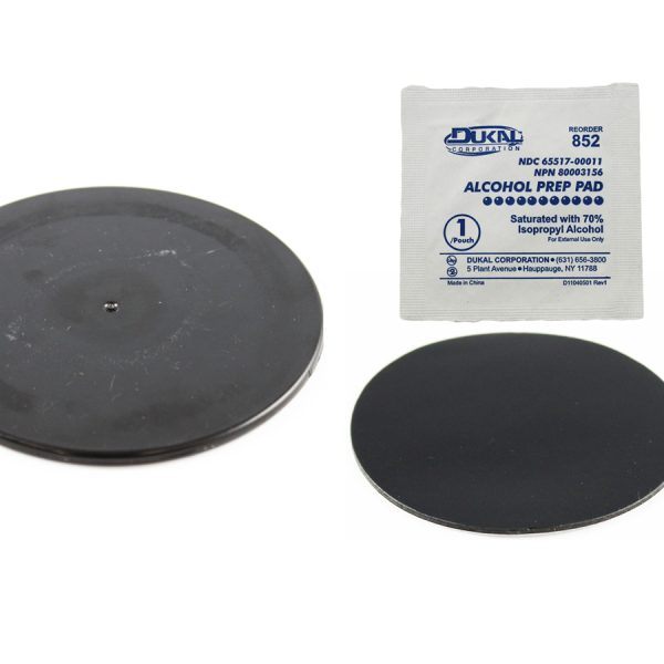 B-Size | Black 3.5" Adhesive Plate for Suction Cups