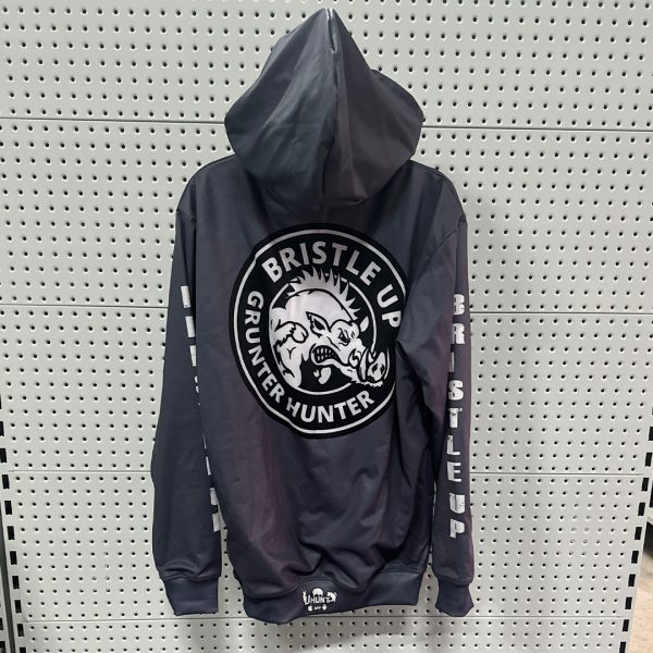 Bristle Up Grunter Hunter Hoodie - Charcoal BU0013 - Image 4