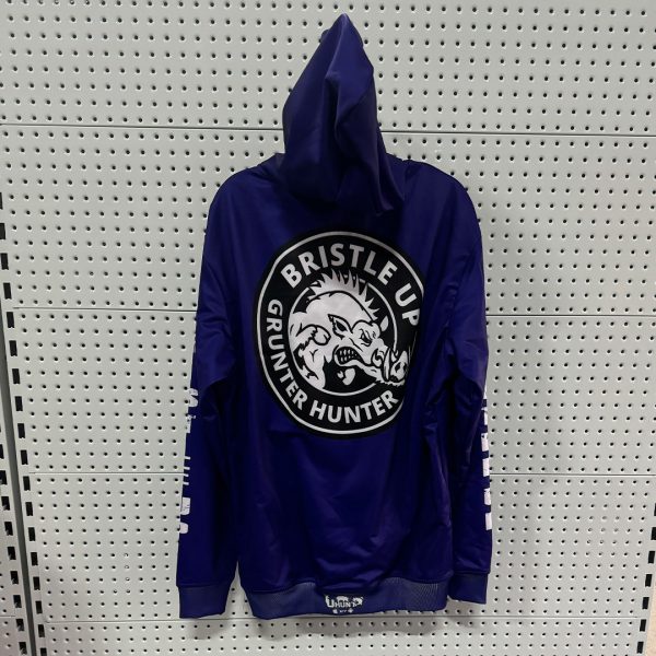 Bristle Up Grunter Hunter Hoodie - Purple BU0013 - Image 4