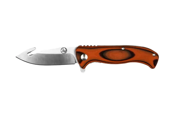 Tassie Tiger Folding Gut Hook with Leather Pouch