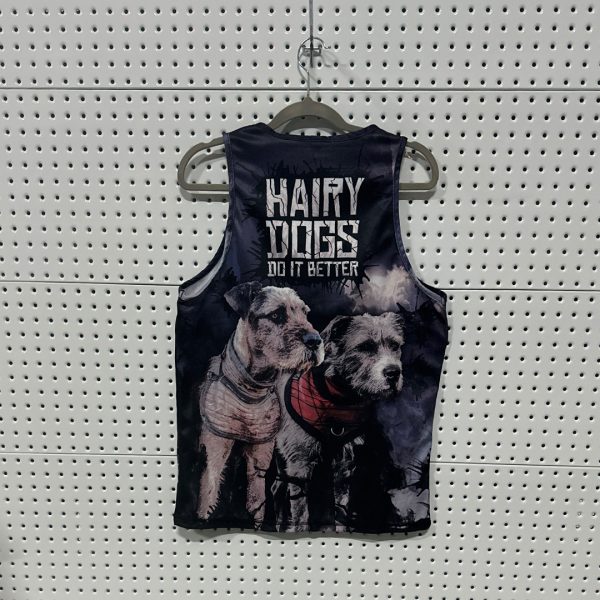 Alternative view of Hairy Dogs Do It Better Singlet - BU005