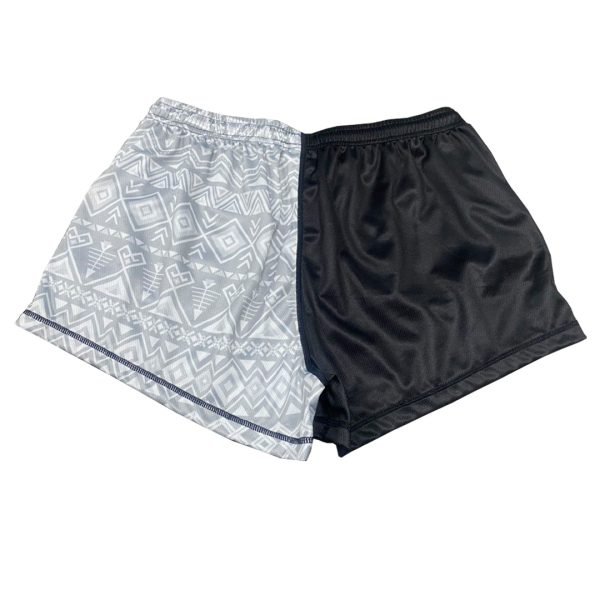 Alternative view of Black & Aztec Footy Shorts - Kids & Adults #009