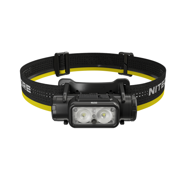 Nitecore NU50 High Output 1400 lumen lightweight rechargeable headlamp