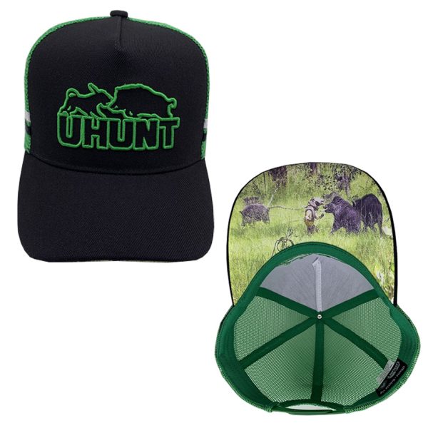 Green/Black Uhunt Trucker Cap #011