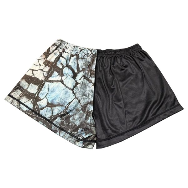 Alternative view of BU Cracked Footy Shorts - Kids & Adults #0011
