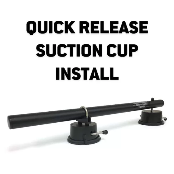 Alternative view of T-Bar Grip 225mm with Suction Bar Roof Mount | Lightforce