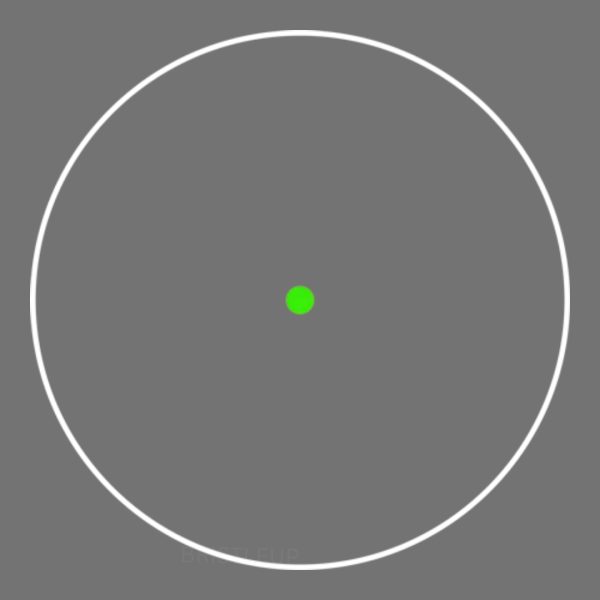 Alternative view of ZeroTech Trace Green Dot H.A.L.O Enclosed Aspherical Reflex Sight