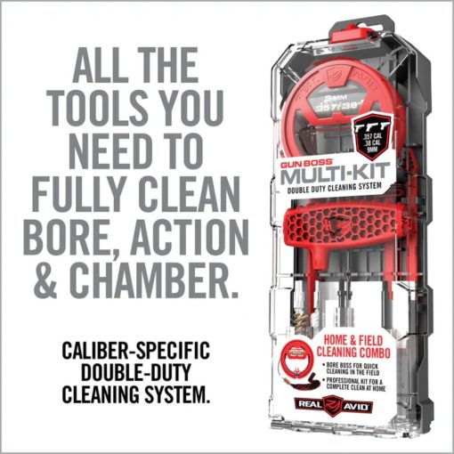 Gun Boss Multi-Kit | Real Avid | BORESNAKES | .22 .223 .243 .6.5mm .270 .308 .357 & More - Image 7