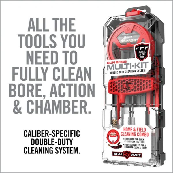 Gun Boss Multi-Kit | Real Avid | cleaning kit - BORESNAKES | .22 .223 .243 .6.5mm .270 .308 .357 & More - Image 7