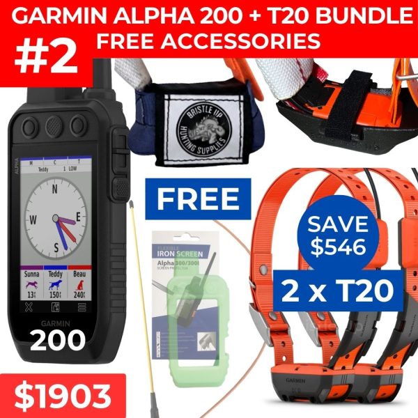 Garmin Alpha 200 2 x T20 #2 - Tuskguard - GPS Dog Tracker (2026)