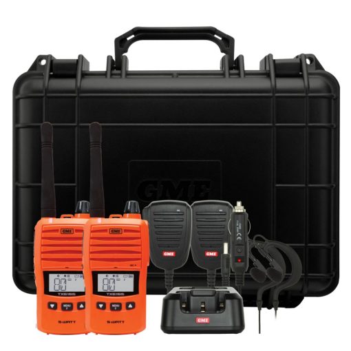GME TX61650TP - 5 Watt Handled UHF CB Radio - Twin Pack Orange