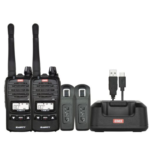 GME TX677TP 2 Watt UHF CB Handheld Radio - Twin Pack