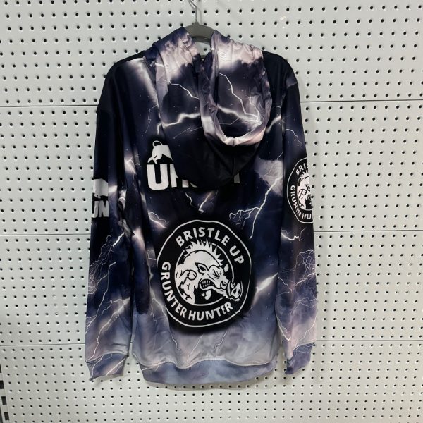 Alternative view of bristle up design - Hoodie BU0017