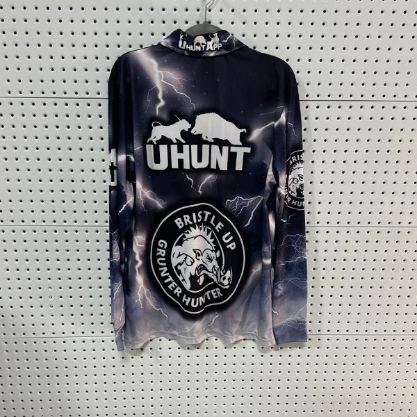 Alternative view of bristle up design - long sleeve shirt BU0017