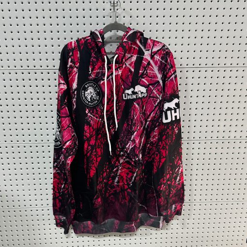 bristle up pink camo design - Hoodie BU0018